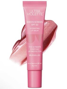 Ultra Violette Sheen Screen SPF 50 Hydrating Sunscreen Lip Balm Bejewelled .5oz